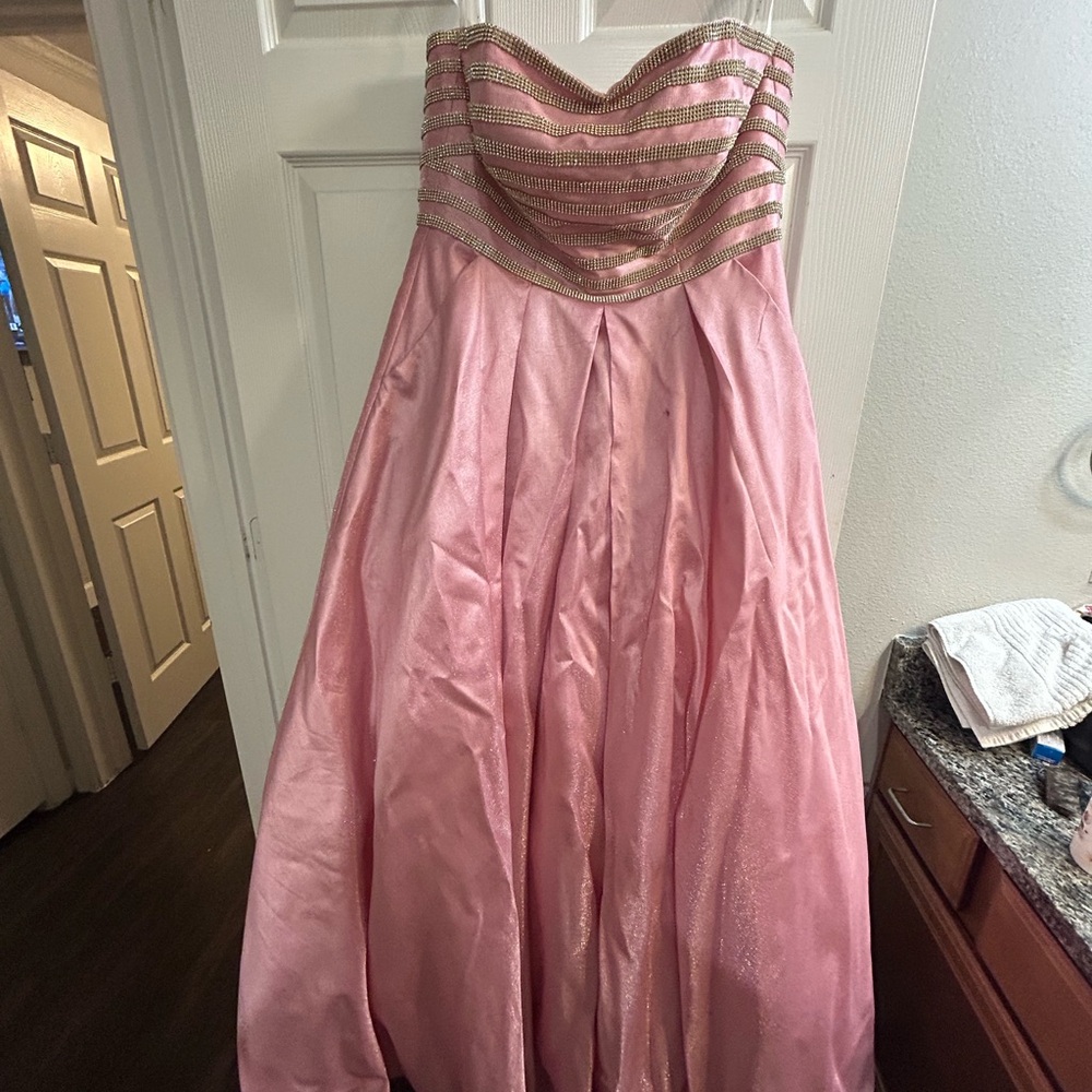 Studio 17 Pink and Gold Dress